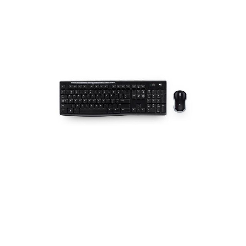 KIT TASTIERA E MOUSE WIRELESS LOGITECH MK270 COLORE NERO