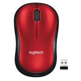 MOUSE WIRELESS LOGITECH M185 USB RED