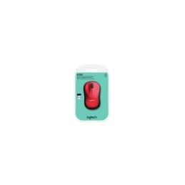 MOUSE WIRELESS LOGITECH M185 USB RED