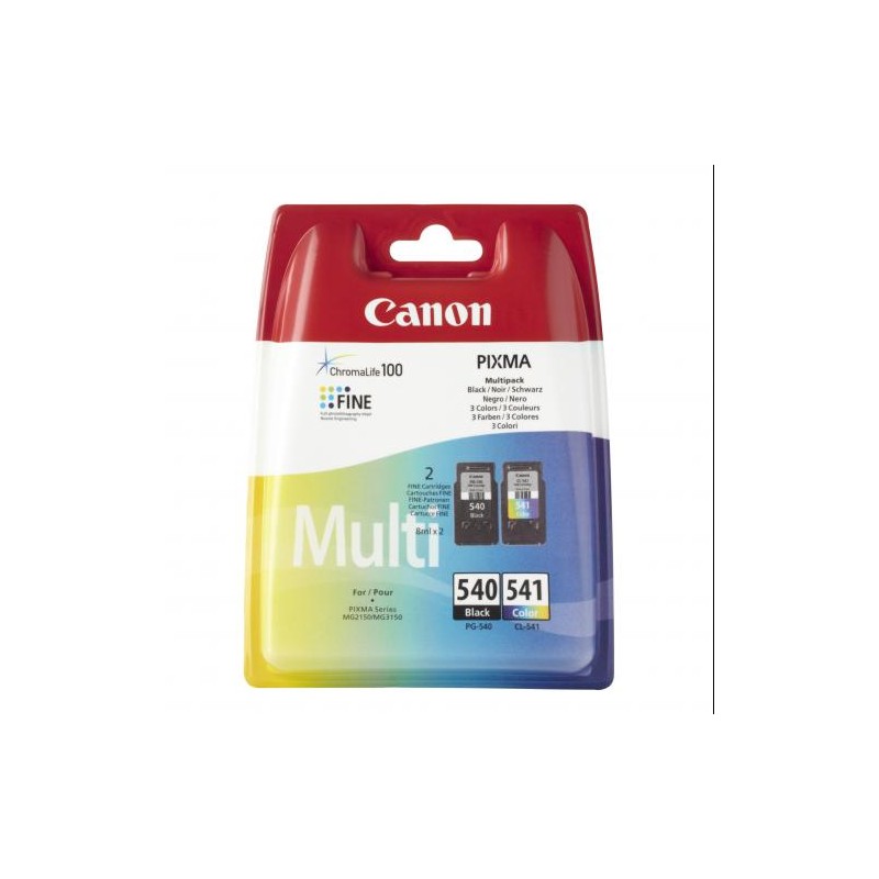 CARTUCCIA CANON KIT PG-540 COLORE NERO & CL-541 COLOR 8ML