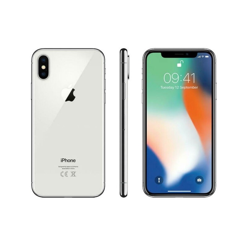 SMARTPHONE APPLE IPHONE X 64GB SILVER (ARGENTO) GARANZIA 24 MESI GRADO ECO+