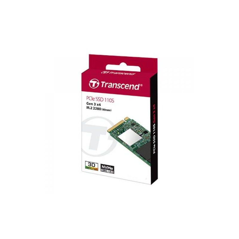 SSD 128GB TRANSCEND 110S M.2 PCIEX 4X NVME 3D TLC TS128GMTE110S