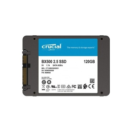 SSD 120GB CRUCIAL BX500 SATA 3 CT120BX500SSD1