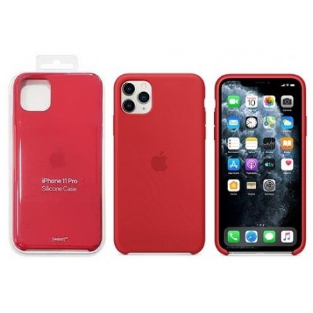 COVER PROTEZIONE APPLE IPHONE 11 PRO - SILICONE ROSSO (Mod. MWYH2ZM/A)