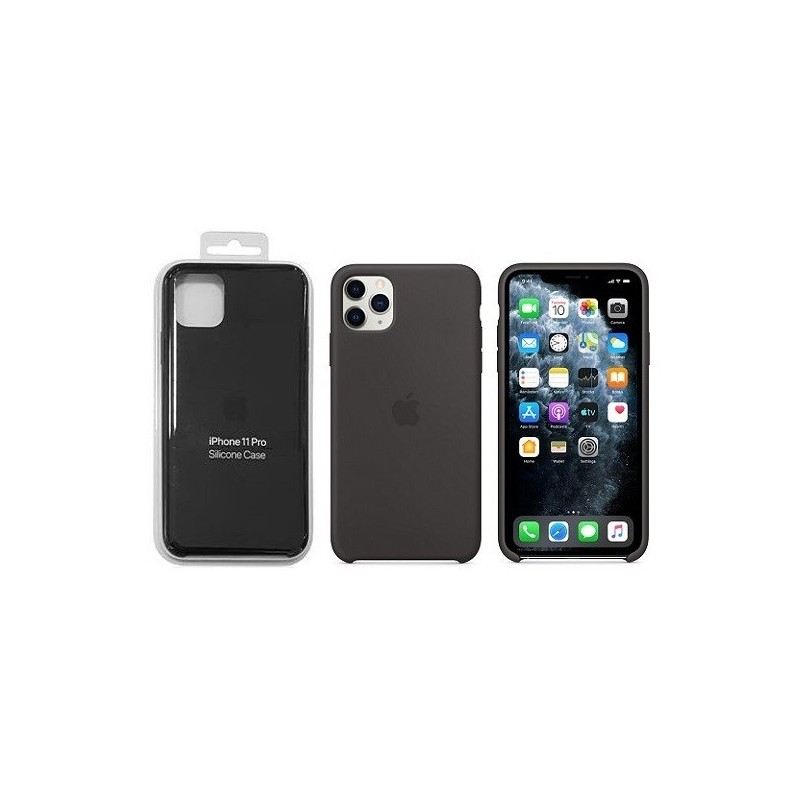 COVER PROTEZIONE APPLE IPHONE 11 PRO - SILICONE NERO (Mod. MWYN2ZM/A)