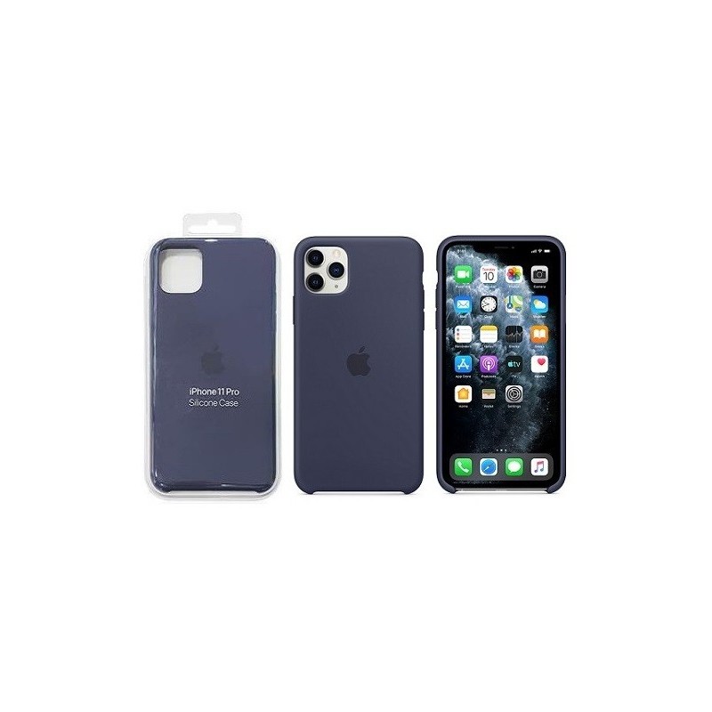 COVER PROTEZIONE APPLE IPHONE 11 PRO - SILICONE BLU NOTTE (Mod. MWYJ2ZM/A)