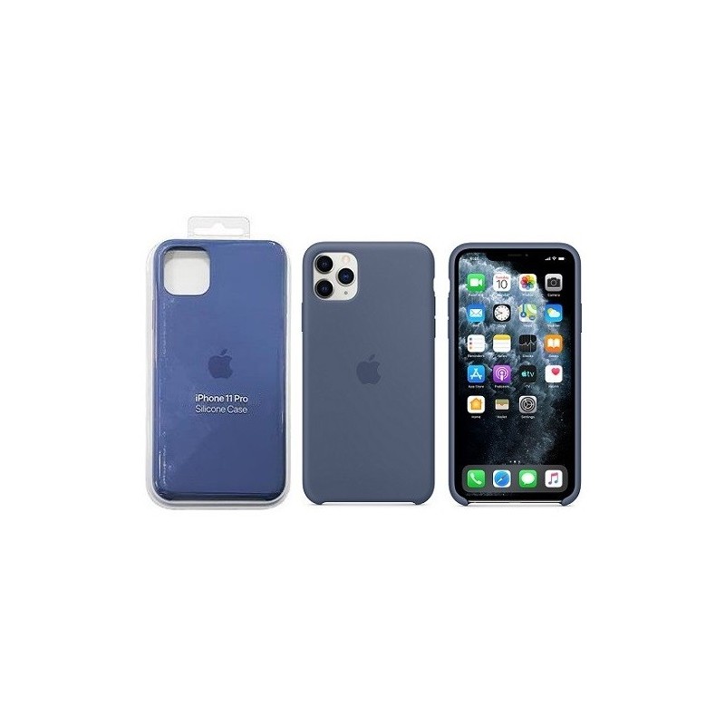 COVER PROTEZIONE APPLE IPHONE 11 PRO - SILICONE BLU ALASKA (Mod. MWYR2ZM/A)