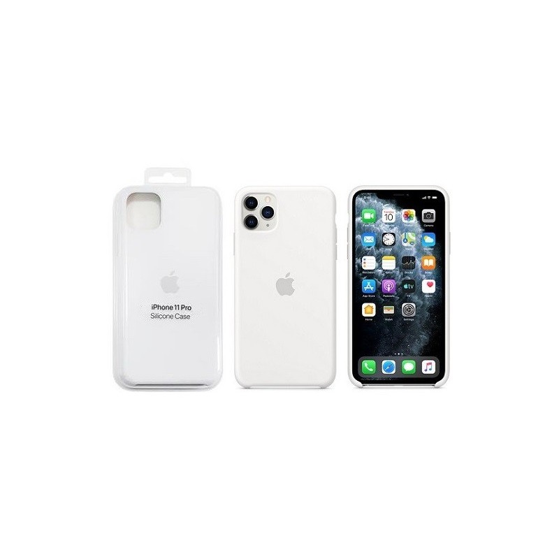 COVER PROTEZIONE APPLE IPHONE 11 PRO - SILICONE BIANCO (Mod. MWYL2ZM/A)