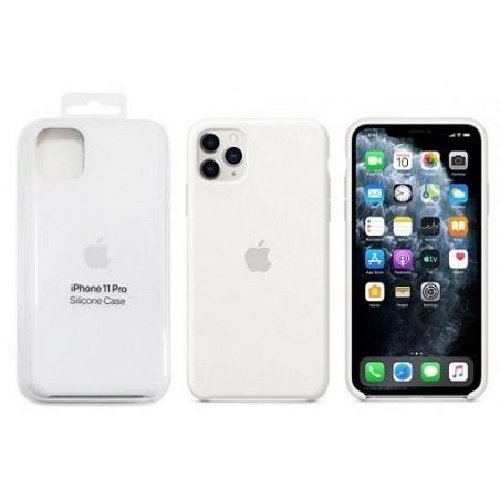 COVER PROTEZIONE APPLE IPHONE 11 PRO - SILICONE BIANCO (Mod. MWYL2ZM/A)