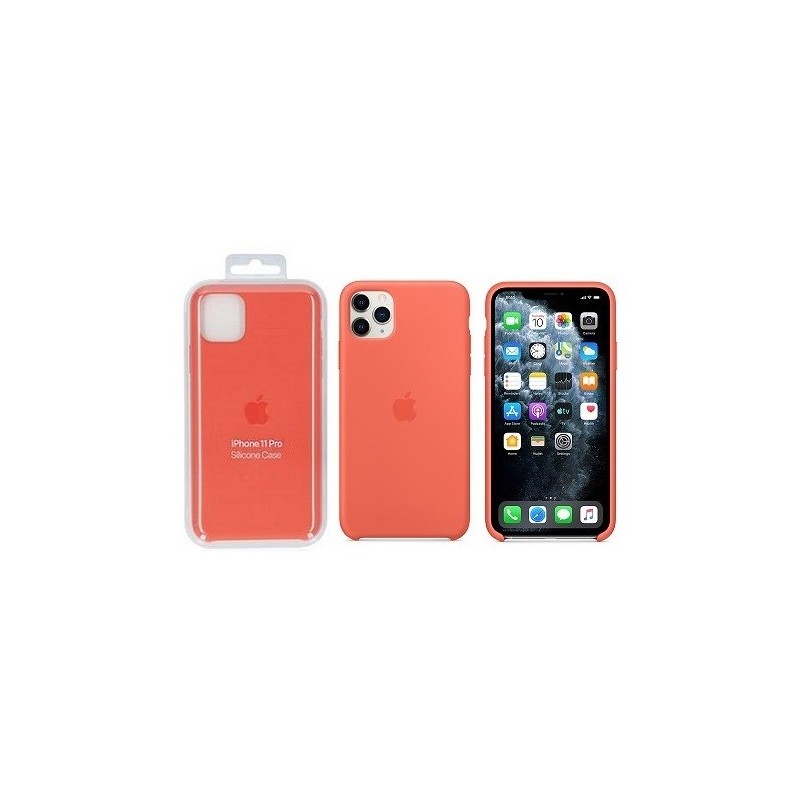 COVER PROTEZIONE APPLE IPHONE 11 PRO - SILICONE ARANCIONE (Mod. MWYQ2ZM/A)