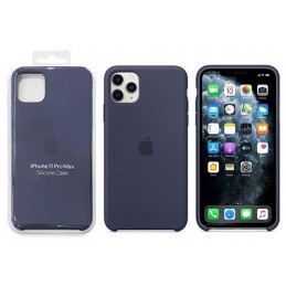 COVER PROTEZIONE APPLE IPHONE 11 PRO MAX - SILICONE BLU NOTTE (Mod. MWYW2ZM/A)