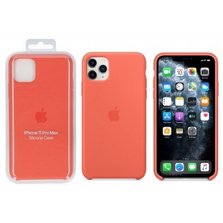 COVER PROTEZIONE APPLE IPHONE 11 PRO MAX - SILICONE ARANCIONE (Mod. MX022ZM/A)