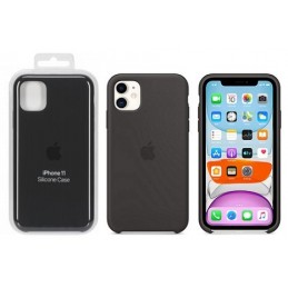 COVER PROTEZIONE APPLE IPHONE 11 - SILICONE NERO (Mod. MWVU2ZM/A)