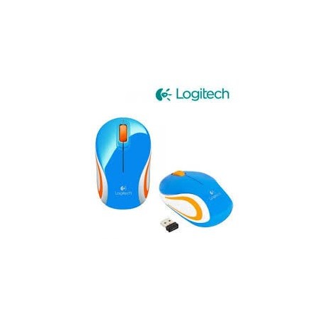 MOUSE WIRELESS LOGITECH M187 USB BLUE