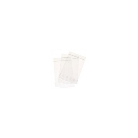 SET 100 PEZZI BUSTINE TRASPARENTI 60my CON CHIUSURA ZIP cm20 x 30