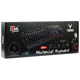 TASTIERA GAMING ITEK TAURUS X06 MECCANICA SWITCH BLU TASTI RGB