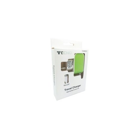 CARICATORE 220V PER SMARTPHONE/TABLET MICRO USB TECNO 5V 2A 10W