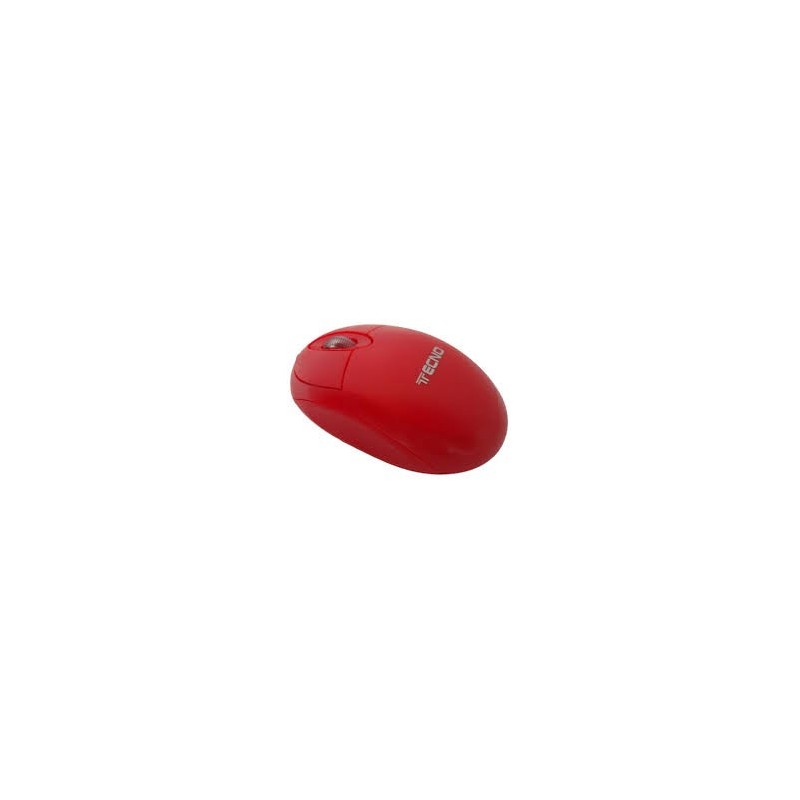 MOUSE TECNO USB TC12 800 DPI COLORE ROSSO