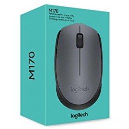 MOUSE WIRELESS LOGITECH M170 USB GRAY/BLACK