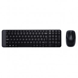 KIT TASTIERA E MOUSE WIRELESS LOGITECH MK220 BLACK