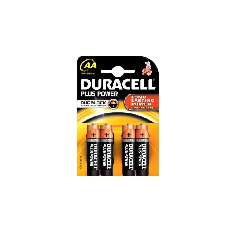 BATTERIE STILO AA DURACELL PLUS ALCALINE