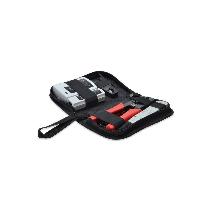 SET ATTREZZI ASSEMBLAGGIO RETI E TESTER