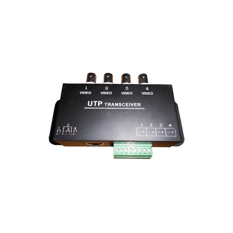 VIDEO TRANS 4CH 500/700M 3*IND/RESIS/COND/LIGHT RJ45/BNC