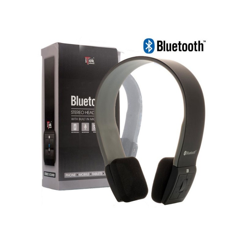 CUFFIE BLUETOOTH ITEK ITEH03LBY CON MICROFONO INTEGRATO GRAY-BLACK