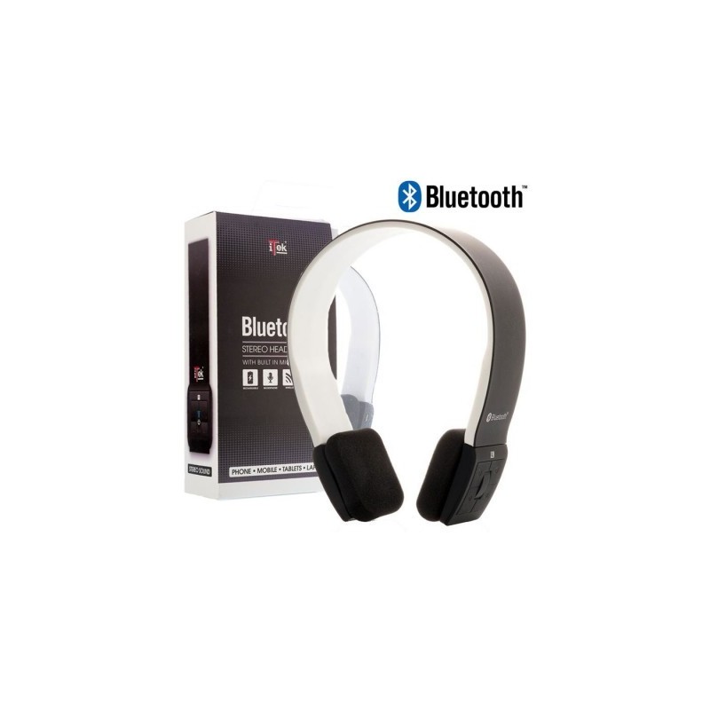 CUFFIE BLUETOOTH ITEK ITEH03LBW CON MICROFONO INTEGRATO WHITE-BLACK