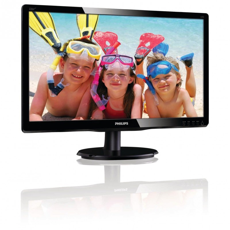 MONITOR PHILIPS LED 21.5' 16:9 NERO VGA DVI-D VESA MM 226V4LAB