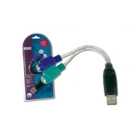 ADATTATORE PS2/USB PER CONNETTERE MOUSE E TASTIERA PS2 SU USB