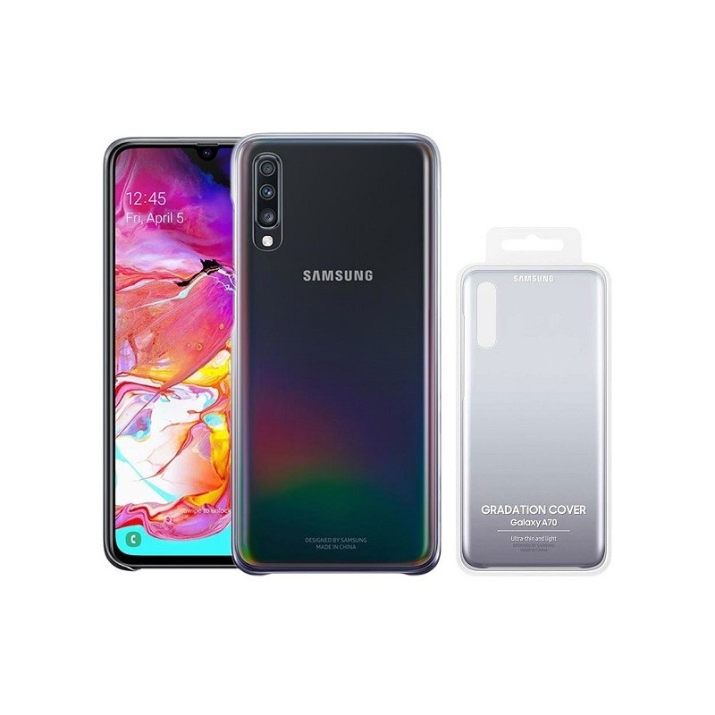 COVER PROTEZIONE SAMSUNG GALAXY A70 SM-A705 - (Mod. EF-AA705CBEGWW) GRADATION NERO