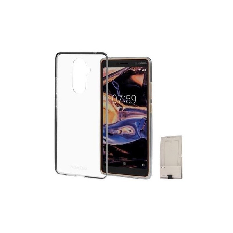 COVER PROTEZIONE NOKIA 7 PLUS - TPU (Mod. CC-708) TRASPARENTE