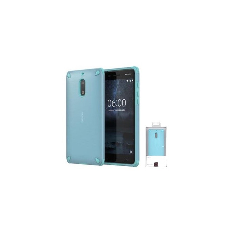 COVER PROTEZIONE NOKIA 6 - TPU (Mod. CC-501) AZZURRO