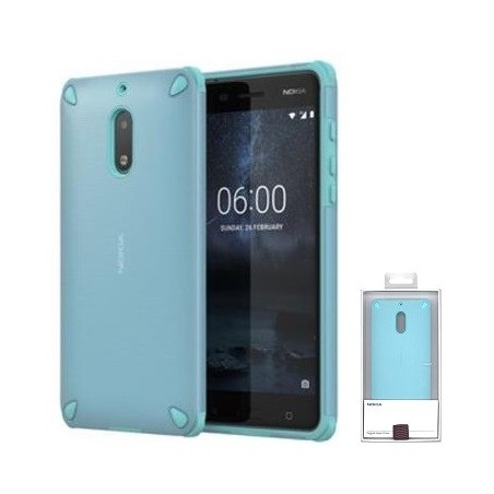 COVER PROTEZIONE NOKIA 6 - TPU (Mod. CC-501) AZZURRO
