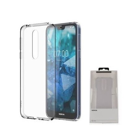 COVER PROTEZIONE NOKIA 7.1 - TPU (Mod. CC-170) TRASPARENTE