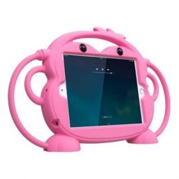 COVER PROTEZIONE APPLE IPAD MINI 7.9" - SILICONE MONKEY ROSA