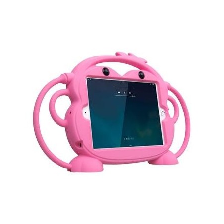 COVER PROTEZIONE APPLE IPAD AIR 9.7" - SILICONE MONKEY ROSA