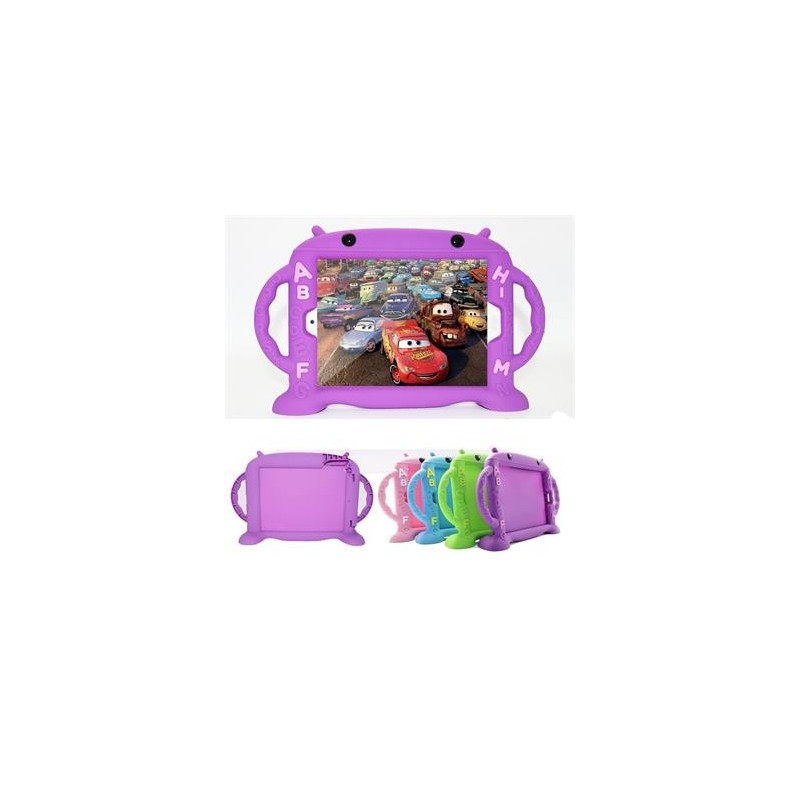 COVER PROTEZIONE APPLE IPAD AIR 9.7" - SILICONE CARTOON VIOLA