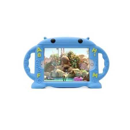 COVER PROTEZIONE APPLE IPAD MINI 7.9" - SILICONE CARTOON BLU