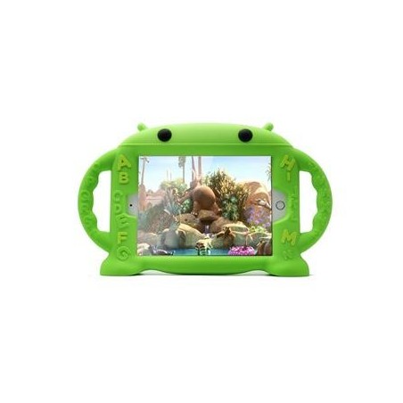 COVER PROTEZIONE APPLE IPAD MINI 7.9" - SILICONE CARTOON VERDE