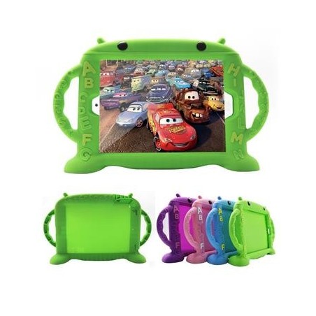 COVER PROTEZIONE APPLE IPAD 2 9.7" - SILICONE CARTOON VERDE