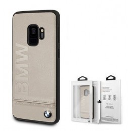 COVER PROTEZIONE SAMSUNG GALAXY S9 SM-G960 - IN PELLE BMW (Mod. BMHCS9LLST) LIGHT GREY