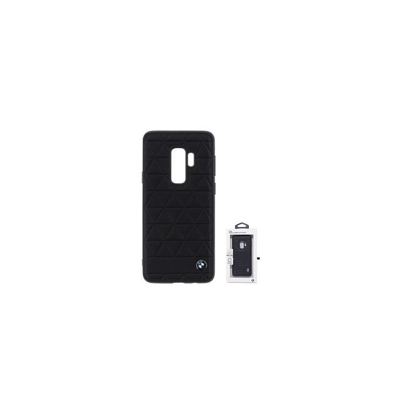 COVER PROTEZIONE SAMSUNG GALAXY S9 PLUS SM-G965 - IN PELLE BMW (Mod. BMHCS9LHEXBK) NERO