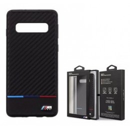 COVER PROTEZIONE SAMSUNG GALAXY S10 SM-G973 - BMW CARBON TRICOLOR (Mod. BMHCS10PPUCARTCBK)