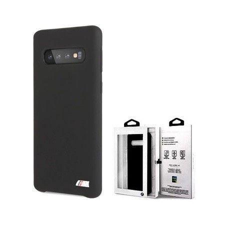 COVER PROTEZIONE SAMSUNG GALAXY S10 SM-G973 - SILICONE BMW (Mod. BMHCS10MSILBK) NERO