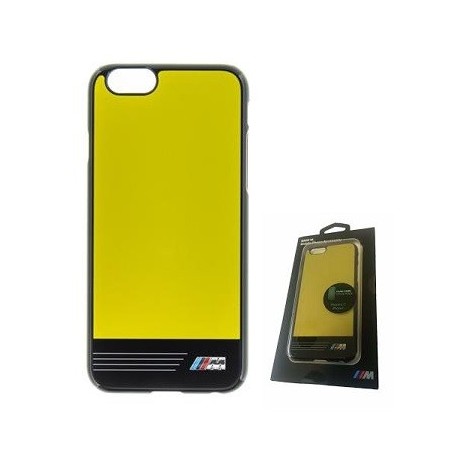 COVER PROTEZIONE APPLE IPHONE 6 - BMW ALLUMINIO GIALLO (Mod. BMHCP6GPYE)