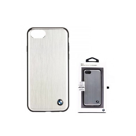 COVER PROTEZIONE APPLE IPHONE 7 - BMW ALLUMINIO SILVER (Mod. BMHCI8SASI)