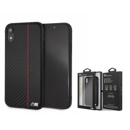 COVER PROTEZIONE APPLE IPHONE XR - BMW CARBON RED (Mod. BMHCI61CAPRBK)