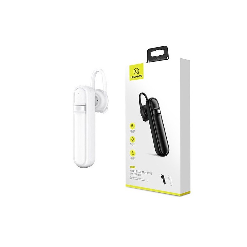 AURICOLARE BLUETOOTH USAMS US-LM001 BIANCO